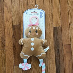 Gingerbread Activity Toy - Brown and Pink